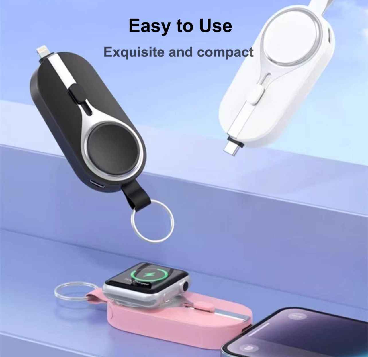 Portable key Chain Wireless Charger