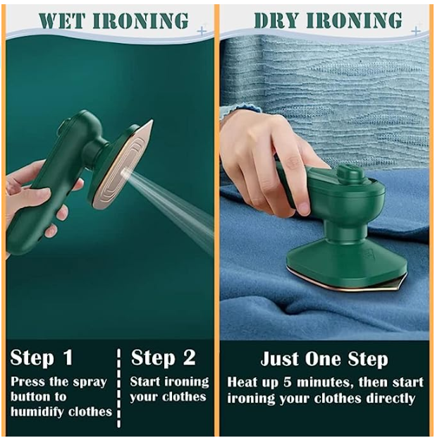 مكواة بخار ميني كويك بريس – جهاز بخار محمول للسفر والمنزل | Portable Steam Iron